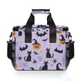 thumbnail image 7 of FORMRS Insulated Cooler Bag 24 Cans Capacity Soft Leakproof Lunch Box with Side Pockets, Purple Halloween Pumpkin, 7 of 7