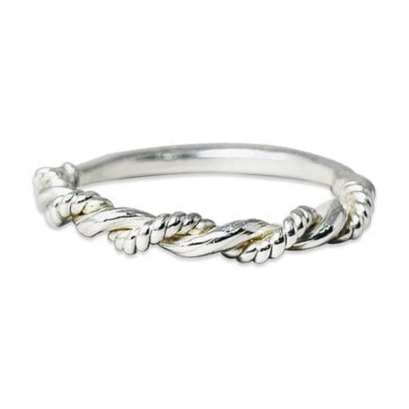 Heaven Crafts 925 Sterling Silver Handmade Twisted Ring For Women Bohemian Jewelry Birthday Gift For Her