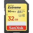 thumbnail image 1 of Open Box Sandisk 32GB Extreme SD Memory UHS-I Card with 90/40MB/s Read/Write, SDSDXVE-032G-ANCIN, 1 of 2