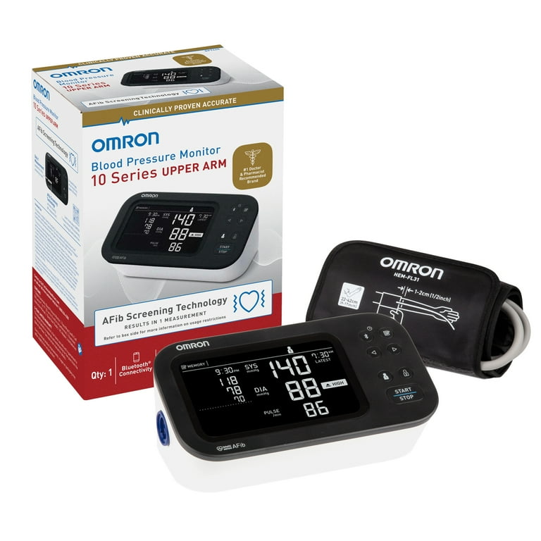 Omron 10 Series Upper Arm Blood Pressure Monitor and Digital Scale