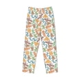 thumbnail image 6 of Uemuo Simple Drawing Pattern Men's Wide Leg Palazzo Lounge Pants with Pockets Light Weight Loose Comfy Casual Pajama Pants-Large, 6 of 9
