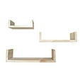 thumbnail image 3 of Giannas Home Set of 3 Rustic Farmhouse Distressed Country Floating Shelves (U-Shaped), 3 of 3