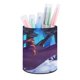 thumbnail image 1 of Cazadora de Demonios Chica Nezuko-theme Cylinder Pen Holder Pencil Organizer with Flannel Lining PVC Leather Material Cardboard Base for study work 10*8CM, 1 of 6