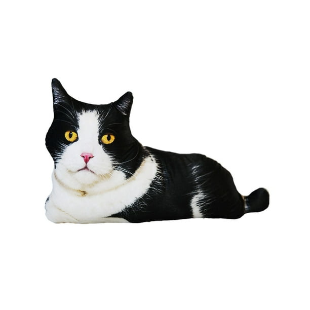 Muñeco de gato Bewildely juguete de peluche realista almohada para dormir decoración 3D PP Type3 NO3