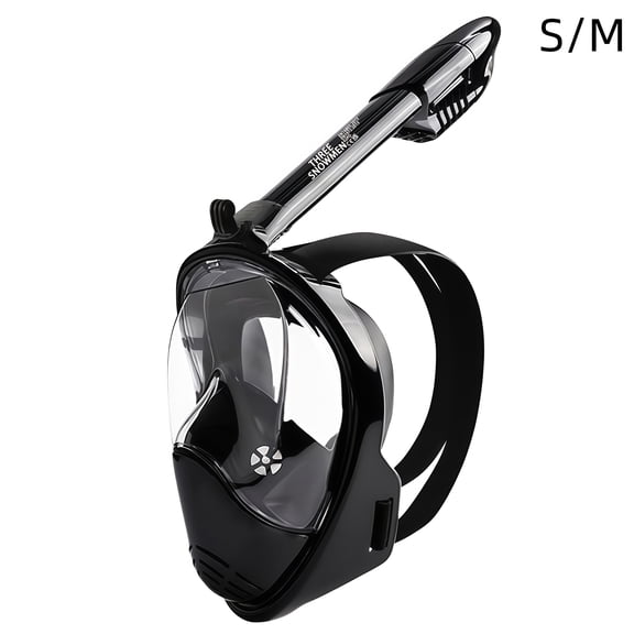Full Face Snorkeling Mask with Wide Viewing Window and Comfortable Face Seal System, High Visibility Diving Mask Only for Snuba Freediving Scuba Diving and Swimming Water Sports
