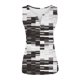 thumbnail image 4 of ICHUANYI Clearance Women's Casual Floral Print V-neck Printed Sleeveless T-Shirt Vest Tank Tops(Gray, S) ICHUANYI WER2023081506628, 4 of 5