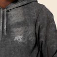 thumbnail image 5 of Dalix UFO Embroidered Fleece Hoodie Mineral Wash Long Sleeve Sweatshirt Mens in Gray S Small, 5 of 5