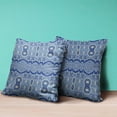 thumbnail image 3 of Sephalina Paisley Leaves Throw Pillow with Removable Cover in Muted Blue Navy 20x20, 3 of 5