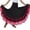 Hot Pink, variant on Women's Flamenco Dancing Skirt, Mesh Tiered Ruffle Maxi Skirt, 1PC, One Size