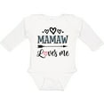 thumbnail image 3 of Inktastic Mamaw Loves Me Grandchild Girls Long Sleeve Baby Bodysuit, 3 of 5