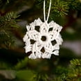 thumbnail image 4 of Last Chance Qaailabf Christmas Hand Woven Small Christmas Tree Christmas Circle Snowflake Decoration Small Pendant Hanging Wall Mounted, 4 of 6