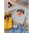 thumbnail image 3 of Bat With Pumpkin Long Sleeve Toddler -Image by Shutterstock,  3 Toddler, 3 of 4