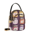 thumbnail image 7 of FORMRS Crossbody Bag for Women Quilted Travel Shoulder Cell Phone Purse with Chain Strap Handbag, Purple Jam, 7 of 7