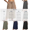 thumbnail image 3 of AHTJRT Women's Wide Leg Capri Pants Casual Active Yoga Leisure Capris Drawstring Elastic Waist Loose Fit Summer Spring Pants with Pockets Dark Gray M, 3 of 6