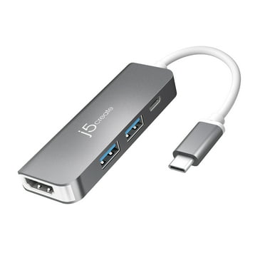 j5create, USB-C to HDMI & USB 3.1 2-Port with Power Delivery, JCD371