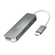 j5create, USB-C to HDMI & USB 3.1 2-Port with Power Delivery, JCD371