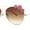 Gold Pink Brown, variant on Girls Kids Size Daisy Jewel Tear Drop Officer Style Metal Rim Sunglasses Silver Pink / Pink