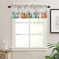 thumbnail image 3 of Thanksgiving Valances for Windows Farmhouse Kitchen Curtains Valances Rod Pocket Valance Curtains for Kitchen Windows Green Orange Blue Pumpkin Fall Eucalyptus Window Valances for Bathroom 54"x18", 3 of 6