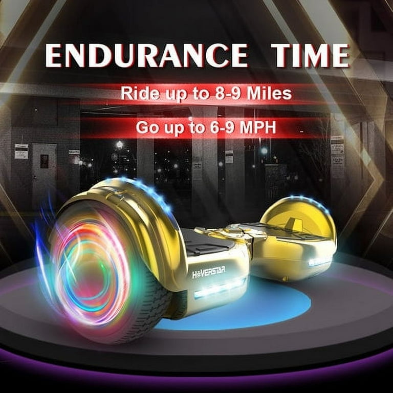 Newest Bluetooth Hoverboard Chrome Color Hover Board Led Wheels Self Balancing Scooter with Built in Speaker for Kids Teenager