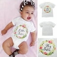 thumbnail image 4 of LOVEBAY Kids Outfits Sister Matching Outfits For Baby & Little Girl Crew Neck Cute Letter Print T-shirt Summer Plain Top Tees Toddler Girls T-shirt, 4 of 9