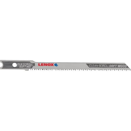 

Lenox U-Shank 3-1/2 In. x 20 TPI High Carbon Steel Jig Saw Blade Clean Scroll Soft Wood (3-Pack)