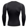 thumbnail image 2 of ZUKMRJPC Men's Compression Shirts Long Sleeve Crewneck Workout Gym T-Shirt Stretchy Slim Fit Sports Baselayer Running Undershirts, 2 of 4
