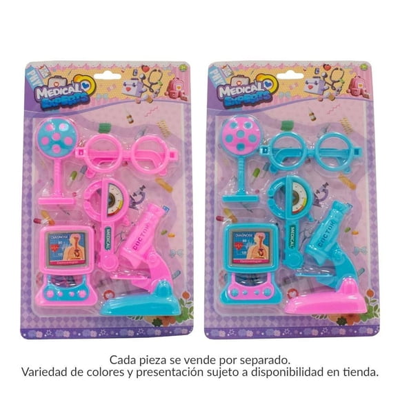 Juguete Microscopio Prichos Multicolor Varios Modelos 5 Piezas