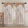 thumbnail image 5 of Blackout Kids Curtains,Brown Boho Line Art Plant Pattern Childrens Insulated Curtains Set Of 2,Bedroom Essentials,Toddler Room Decor 52x63in(132x160cm), 5 of 5