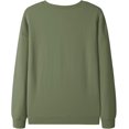 thumbnail image 4 of Pull à Imprimé Léopard Imprimé Citrouille Sweat-Shirt à Manches Longues Décontracté Sweat-Shirts à Col Rond, 4 of 7