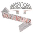 thumbnail image 1 of Women Glittering Rhinestone Letter Print Sash Tiara Set Birthday Party Supplies, 1 of 5
