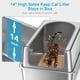 thumbnail image 5 of Caja de arena de acero inoxidable para gatos con tapa, caja de arena de metal XXL para gatos grandes, cajas de arena extra grandes de 8 pulgadas de pr, 5 of 7