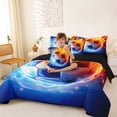 thumbnail image 3 of Erosebridal Sport Soccer Flame Twin Bedding Sets 7-Piece for Boys,Ball Gamer Bedding Comforter Set for Kids Teens,Black Reversible,Microfiber Bedroom Decor, 3 of 6
