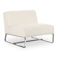 thumbnail image 2 of Moe's Home Collection Jules Outdoor Accent Chair Off White Fabric Chairs, 2 of 6
