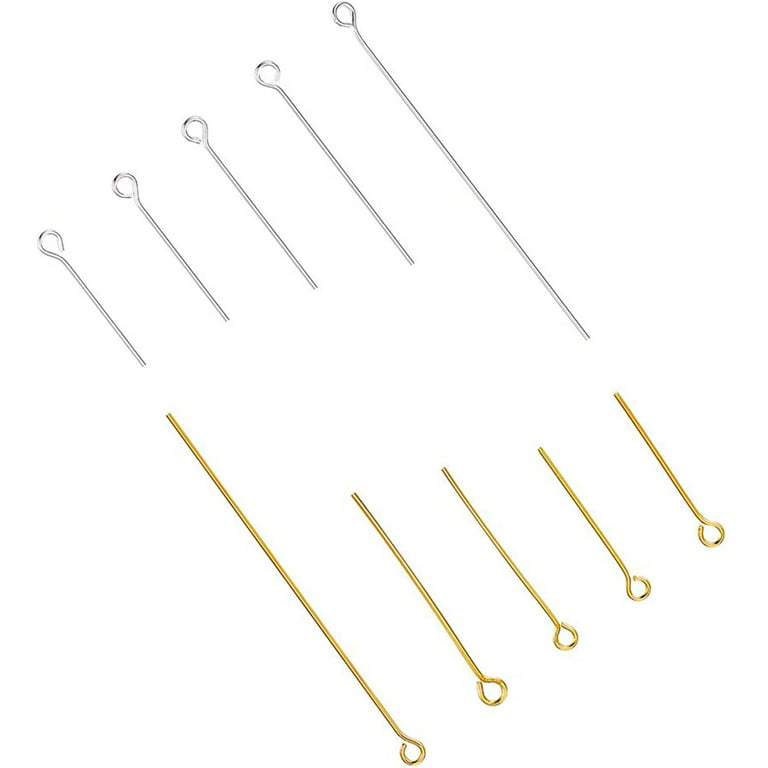 16 18 20 22 24 26 28 30 32mm Eye Head Pins Classic 6 Colors Plated Eye Pins  for Jewelry Findings Making DIY Earring Accessories