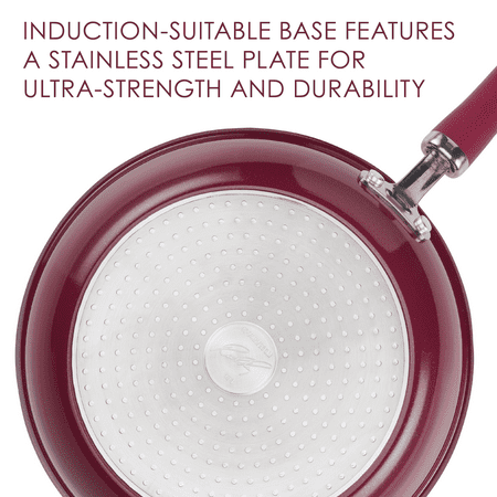 Rachael Ray - Create Delicious 12.5-Inch Frying Pan - Burgundy Shimmer