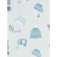 thumbnail image 2 of Gerber Baby and Toddler Neutral Microfleece Blanket Sleeper Pajamas, 2-Pack, Sizes 0/3 Months -5T, 2 of 7