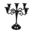 thumbnail image 4 of Candelabro Candelabro, Candelabro de Pilar, Candelabro de 5 Brazos para Velas Largas, Candelabro para Eventos de Mesa negro, 4 of 9