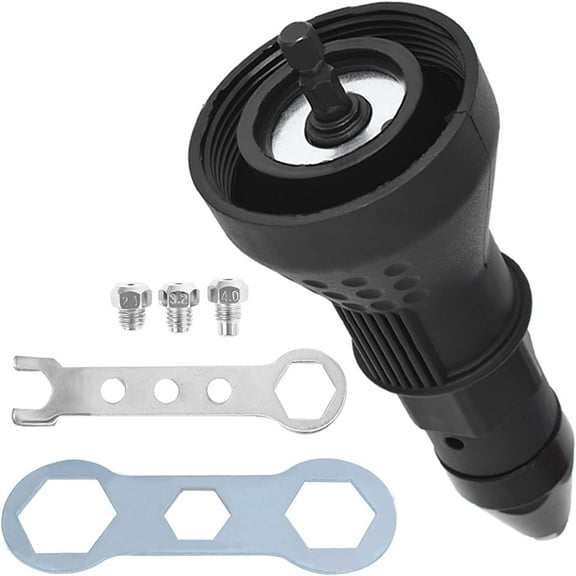 waltyotur Electric Rivet Nut Gun Drill Adapter for Cordless Riveting Tool Insert Nut Adaptor Drill Adapter