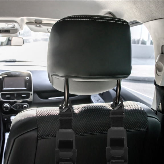LIFKOME Black Car Headrest Hooks Purse Hanger Durable Seat Back Organizer for Bags