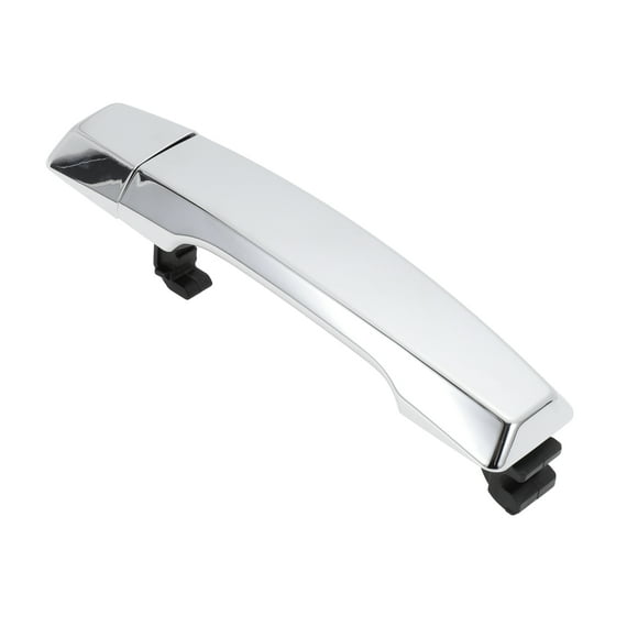 Manija de Puerta Exterior del Lado Delantero del Conductor y Lado Trasero del Conductor No.80640-EZ03B/80640-EZ01B para Nissan Titan 2004-2020 Tono Plateado Cromado ABS 1 Pcs