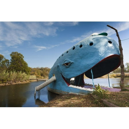The Blue Whale, Route 66 Roadside Attraction, Catoosa, Oklahoma, USA Print Wall Art By Walter