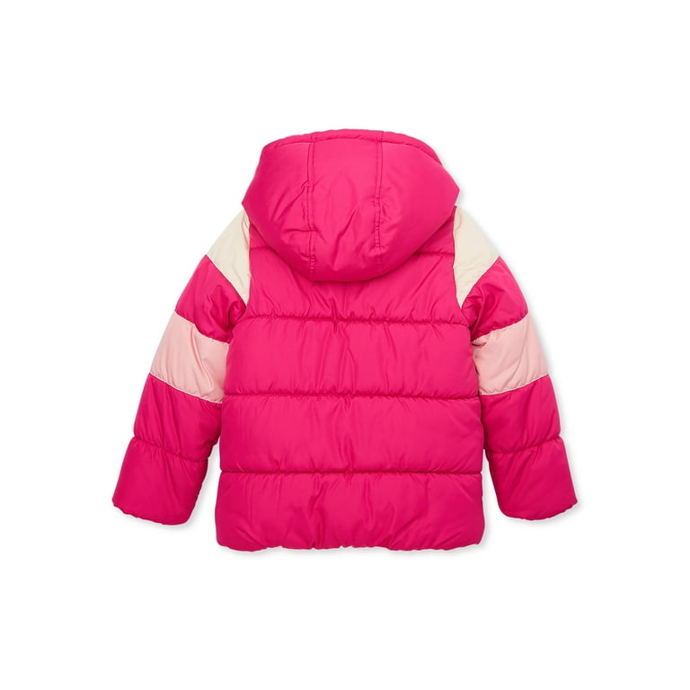 Quilted Puffer with Bib and Faux Fur Lined Hood