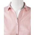 thumbnail image 5 of Doublju Women's Long Sleeve Slim Fit Button Down Dress Shirt (Plus Size Available), 5 of 5