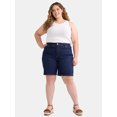 thumbnail image 2 of Terra & Sky Women's Plus Size Bermuda Short, 9" Inseam, Sizes 16W-24W, 2 of 5