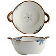 thumbnail image 6 of Serving Bowl 59oz Large Ceramic Soup Bowl with Handles Decorative Cereal Pasta Bowl for Salad and Ramen, Oven Dishwasher Safe Stoneware, 6 of 8