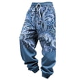 thumbnail image 4 of Mens Sweatpants with Pockets Cool Western Cowboy Style Print Relaxed Fit Elastic Waist Joggers Jogging Pants, 4 of 4
