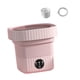 thumbnail image 3 of Lavadora compacta plegable con centrifugado para hoteles, caravanas y apartamentos. Rosa, 3 of 9