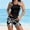 #0311-Multicolor, variant on Women's Sleeveless Round Neck Tankini Set with Removable Padded Bra, Modest Two Piece Swimsuit with Floral Print for Beach Pool Vacation Gift