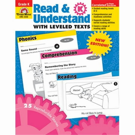 Evan-Moor Book Read and Understand with Leveled Texts Stories and Activities, Multiple Grades