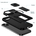 thumbnail image 5 of Dteck Magnetic Case for iPhone 12 mini,iPhone 13 mini Shockproof TPU+PC Case Compatible with Mag Safe with Sliding Camera Lens Protection Kickstand Cover for iPhone 12 mini/13 mini ,Black, 5 of 9